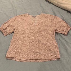 Cos speckled pink blouse
